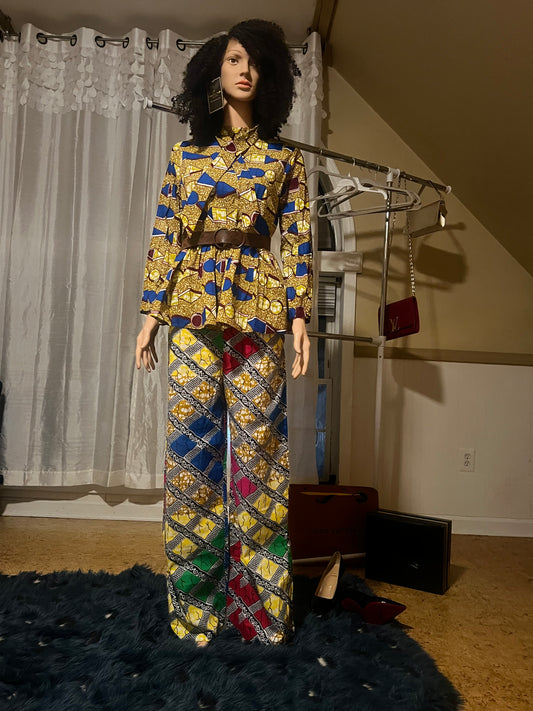 Ankara Royal Shapes Blouse